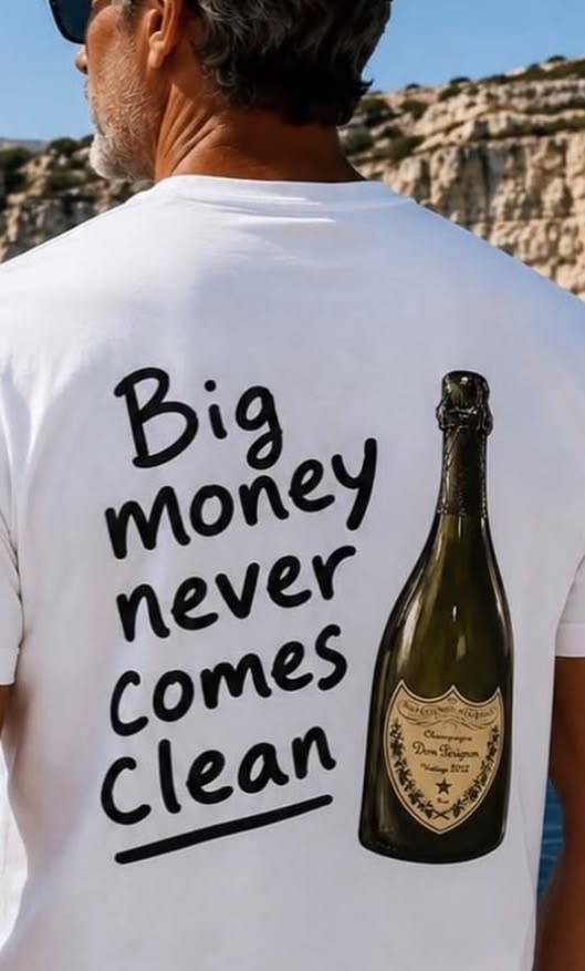 Noirehall — Big Money Never Comes Clean tee